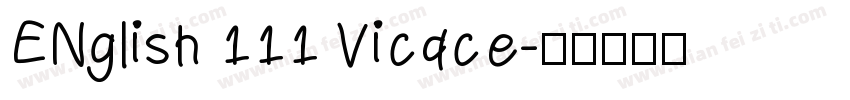 ENglish 111 Vicace字体转换